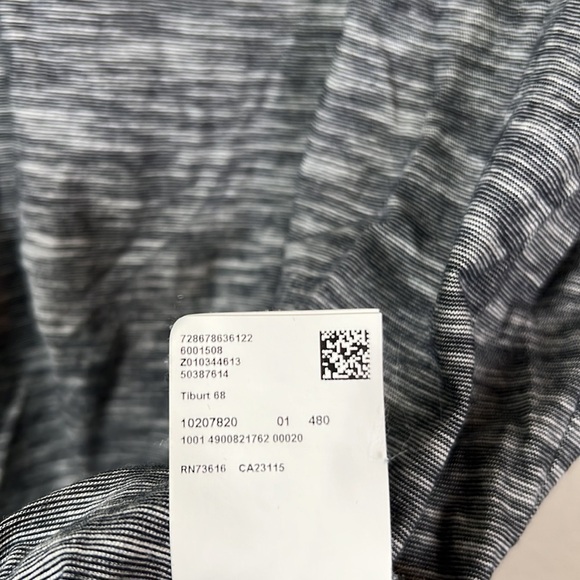 BOSS Space Dye Striped Blend Short Sleeve Top Size S - Picture 7 of 9